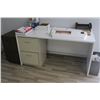 Image 6 : Black/Oak Top Work Tables, White Desk
