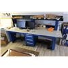 Image 2 : Blue/Gray Electrified Work Station