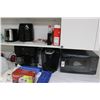 Image 1 : Sharp  M/W  Oven, Keurig Coffee Maker, Toaster, Small Appliances