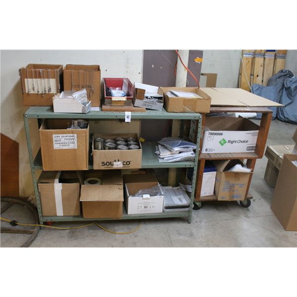 Metal Storage Rack, File Cabinet, Ovens, Asst. Supplies, Chair In Corner