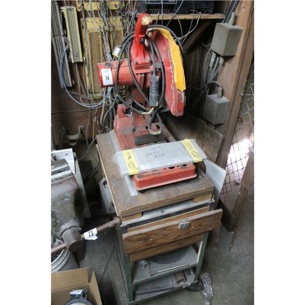 Milwaukee Electric Cut Off Saw w/Cart