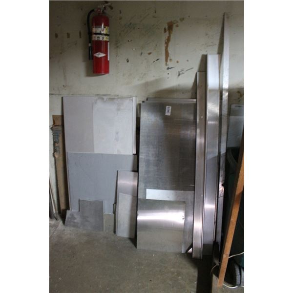 Steel Stock Against Wall