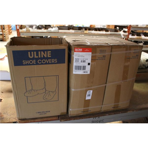 Uline Shoe Covers, Safety Glass, Garb On Side of Shelf