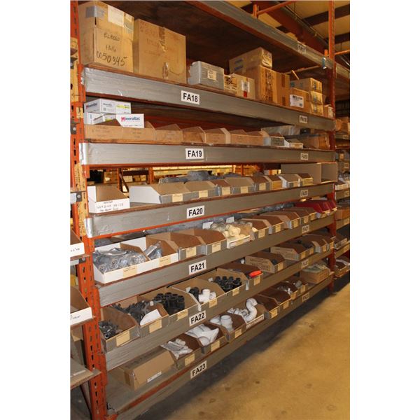 Bins w/PVC, Asst. Marine Hardware Shelf Side - 6 Shelves