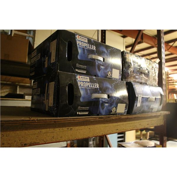 4-New Suzuki Propellers - 4 X $