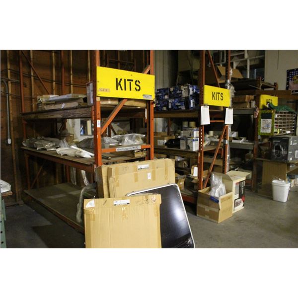 3-Red Heavy Duty Storage Shelf Racks - 3 X $