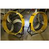 Image 1 : 2-Deluxe Yellow Drum Fans - 2 X $
