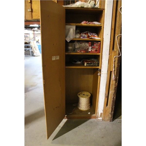Lava Soap, Rope Spool, Supplies In Cabinet