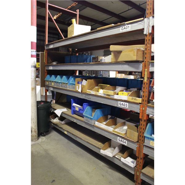 Side of Rack Bins w/Asst. Marine Hardware - 3 Shelves