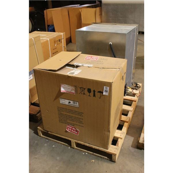 New Marine Freezer In Box - Box Open