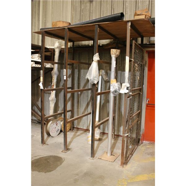 Steel Stock Racks on Wall