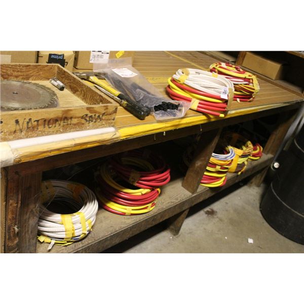 Wire/Cable Spools on Bench