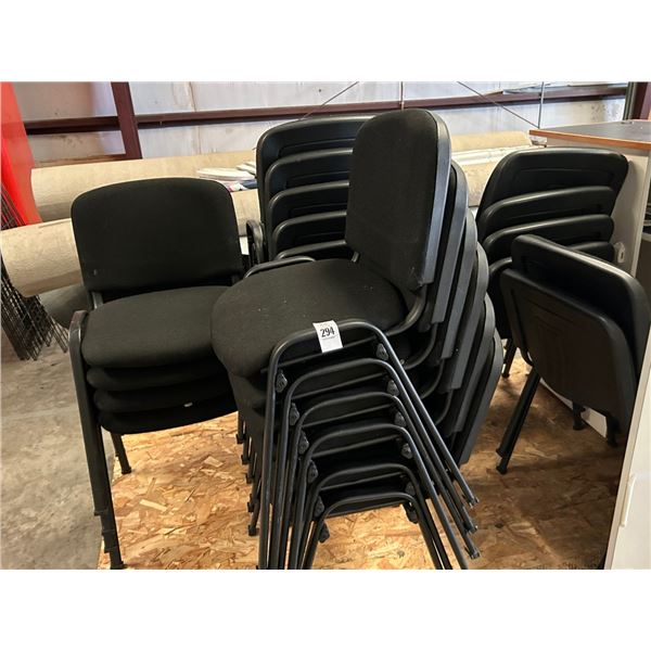 Black Padded Stack Chairs - 22