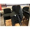 Image 1 : Black Padded Stack Chairs - 22