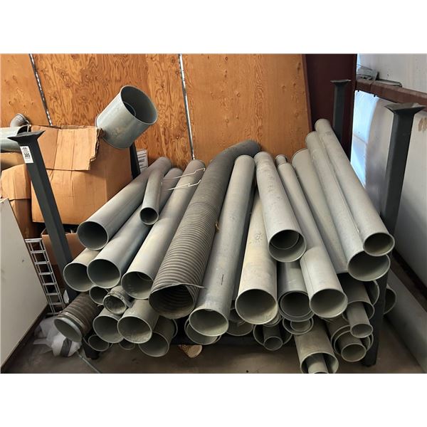 Storage Rack w/Asst. Duct Pipe