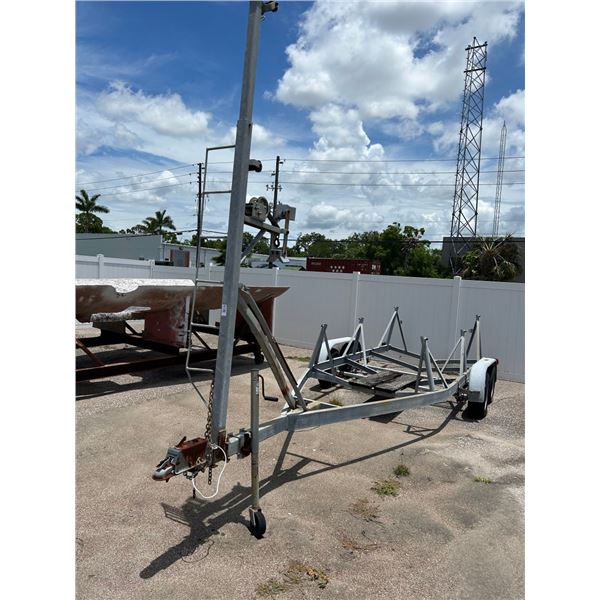 Galvanized Approx.  20'  Sailboat Trailer - Needs Bunks