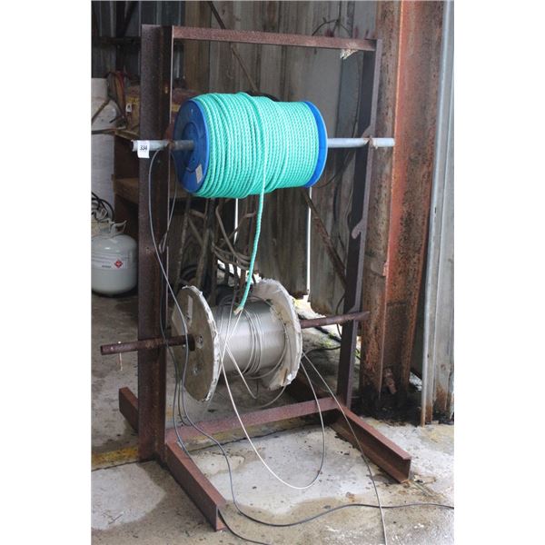 Wire Rope, Rope Spools on Rack