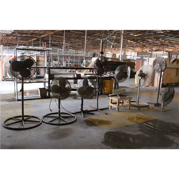 8-Asst. Warehouse Pedestal Fan - 8 X $