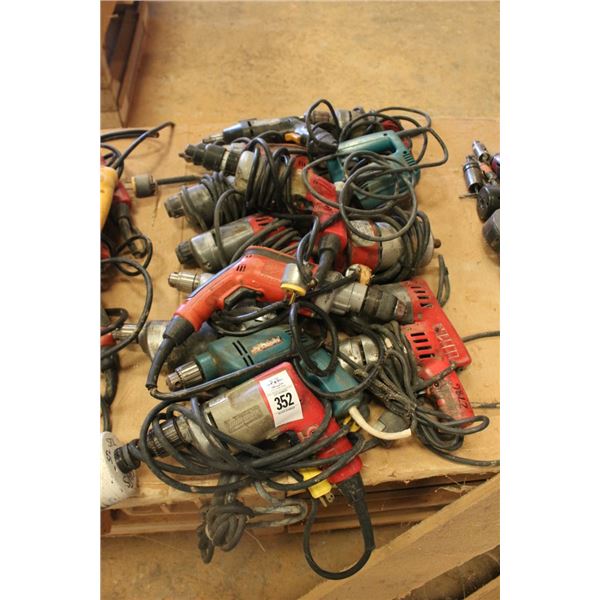 15-Milwaukee/Makita Electric Drill - Tested Good - 15 X $