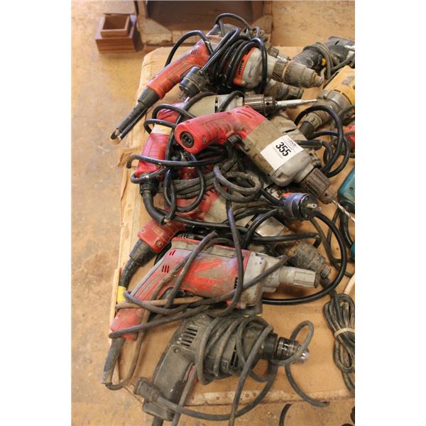 9-Milwaukee/Other Electric Drills - Tested Good - 9 X $