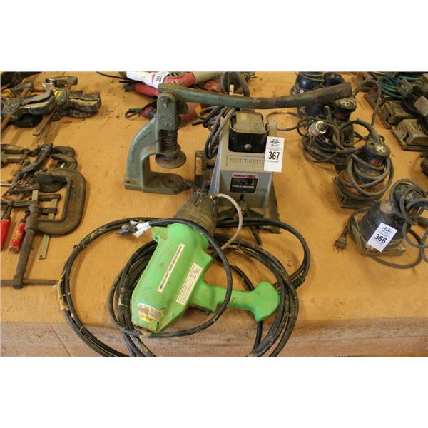 Porter Cable 550 Pocket Cutter, Press, Adhesive Applicator