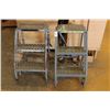 Image 1 : Rolling 3 Step Stools - Pair
