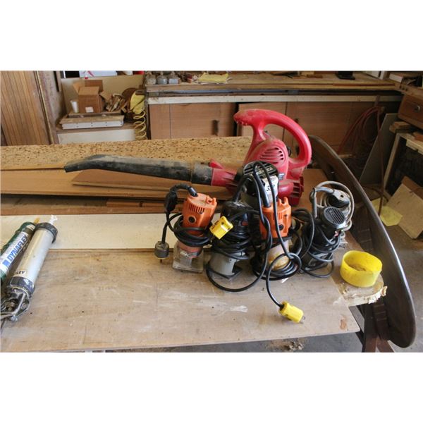 Electric Routers 5, Palm Sander, Electric Blower