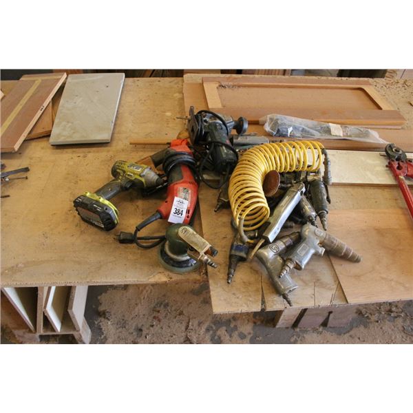 Milwaukee Electric Angle Drill, Jigsaw, Asst. Air Tools