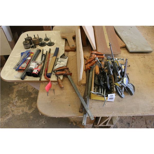 Wood Clamps, C Clamps, Bits