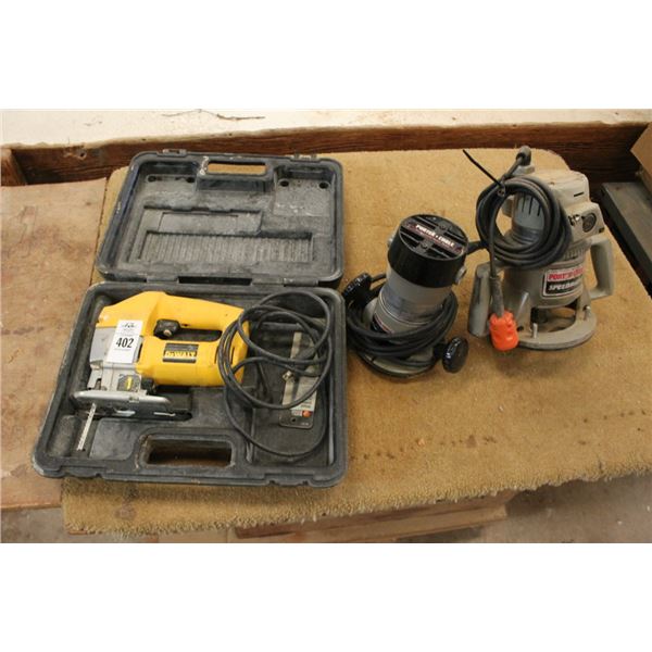 Porter Cables Routers 2, Dewalt Jigsaw