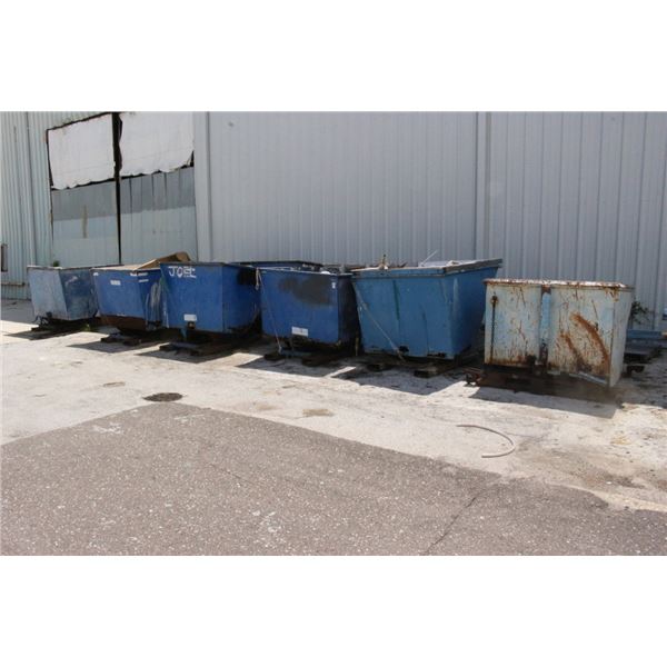 9-Forklift Dump Hoppers - 9 X $