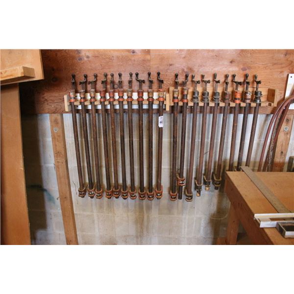 Short Wood Clamps, Back/Side Walls - 3 Places