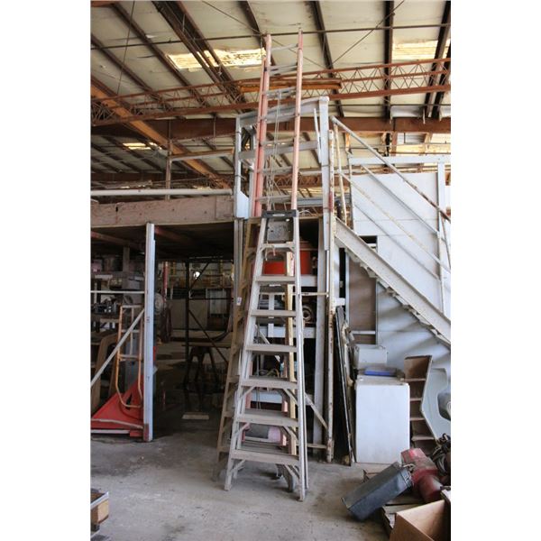 FG/Alum  8'  Stepladders,  8'  Ext. Ladder