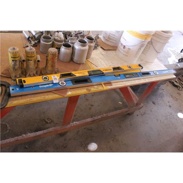 Levels 3, C Clamp, Bottle Jacks, Router Bits, Saw Blade