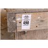 Image 6 : Wooden Work Bench Cabinet, Vise, Miter Saw, Asst. Hardware