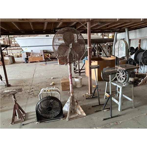Asst. Fans 4, Stock Stands 3, Band Saw