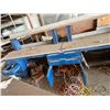 Image 2 : Large Blue/Grey Electrified Work Station w/Wiring