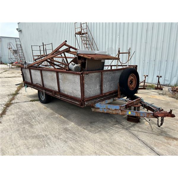 6' x 12' S/A Utility Trailer w/asst scrap *No Title Required Must Register as Homemade"