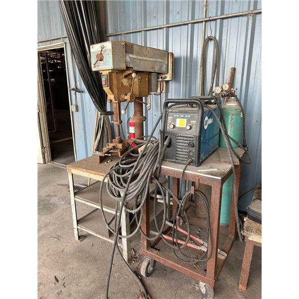 Miller Multimatic 220 A/C-D/C Welder w/Cart Tank Ownership Unknown