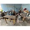 Image 8 : Miller Welder Salvage, Metal Scrap in Corner, Battery Cores, Pipe Threader
