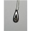 Image 1 : .25 Carat Total Weight Diamond Pendant with chain