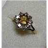 Image 1 :  Citrine & Diamond Ring - 1.00ct Citrine / 1.00ctw