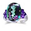 Image 2 : 8.70 Ct Mystic Topaz Ring 10KW