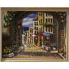 Image 1 : "CITY VIEW" ON CANVAS BY SPONE GILDED FRAME