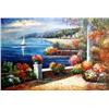 Image 2 :  Haman "Ocean view" Signed Orig Oil on Canvas