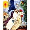 Image 1 :  CHAGALL "BRIDE AND GROOM" ORIGINAL LITHOGRAPH