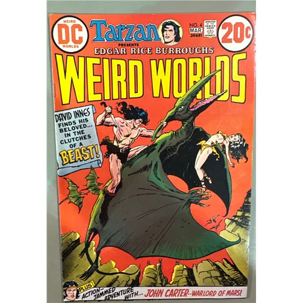 Weird Worlds #4 (DC Comics, 1973) Edgar Rice Burroughs, John Carter