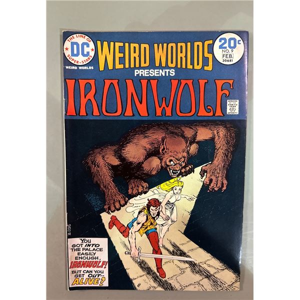 Weird Worlds #9 (DC Comics, 1974) Presents Ironwolf, Nick Cardy Cover