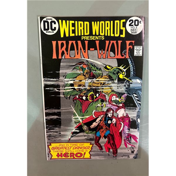 Weird Worlds #8 (Dec 1973, DC Comics) Presents Iron-Wolf, Howard Chaykin