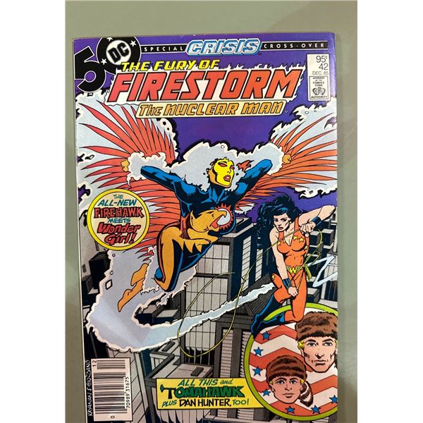 The Fury of Firestorm #42 (DC, 1985) Crisis Crossover Wonder Girl App.